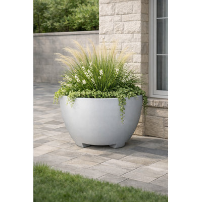 32 in. Megalos Planter - Aged Stone
