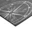 Tapis intérieur / extérieur gris en polyester tissé à la machine Laflin-87396077