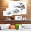 «Woman and Smoke Double Exposure», reproduction d'art sur toile-969062917