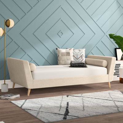 Forkey Upholstered Linen Daybed