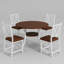 Ensemble de table de salle à manger extensible 5 pièces 35,4 po-426863476-426863499-420003073