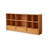 Minimalist Solid Wood Open Bookshelf with Drawers