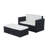 Margareta 2 Piece Rattan Sofa Seating Group with Cushions