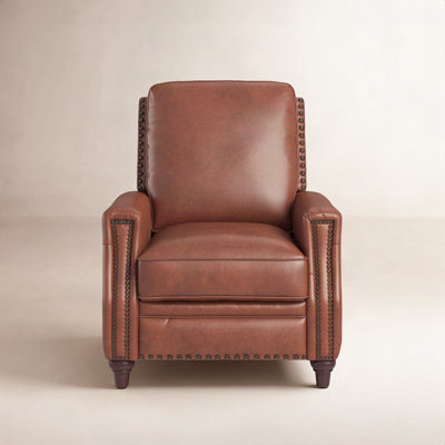 Andrena 33" Genuine Leather Manual Recliner