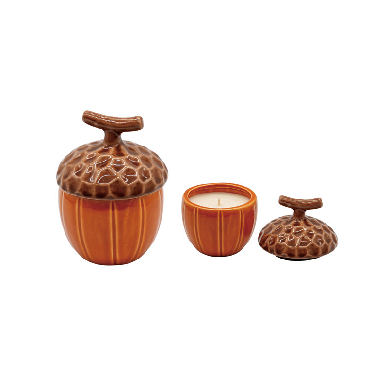Bougie d'automne en céramique