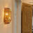 Rustic Hand-Woven Flush Mount Wall Sconce