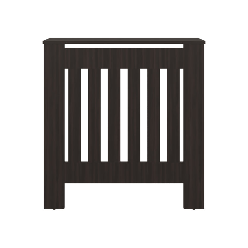 Rio Radiator Cover with Vertical Slats, Freestanding Radiator Cabinet,Walnut, Stained Walnut
