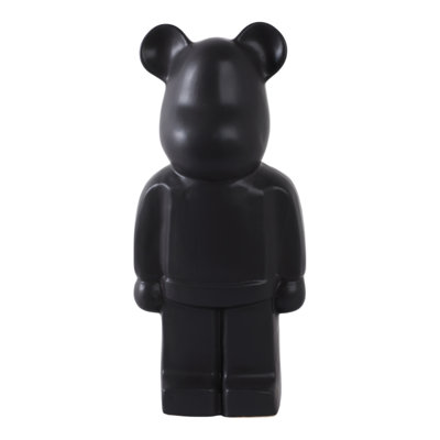 Decorative Bear Figurine Statue For Home Decor - Minimalist Decorative Object For Bedroom Or Shelf Decor - Modern Decoration For Living Room - 12"