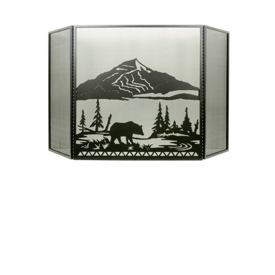 Bear Creek 3 Panel Fireplace Screen