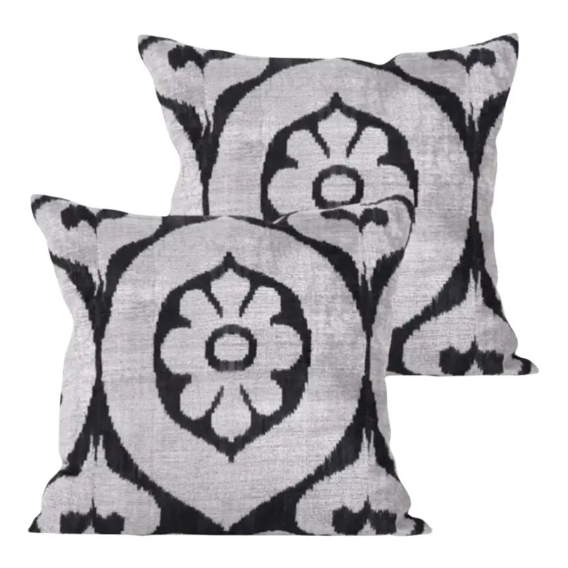 Allary Velvet Square Pillow Cover & Insert