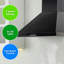 Abode Asch6031b 60cm Chimney Cooker Hood - Black