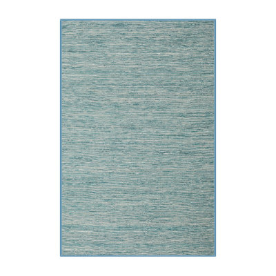 Tapis contemporain bleu