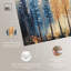 «Dusk & Dawn Trees», art floral bleu par Art Remedy-107411768-107411779