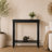 Minneiska Wood Slim Turned 1 Shelf Black Console Table-2094597679