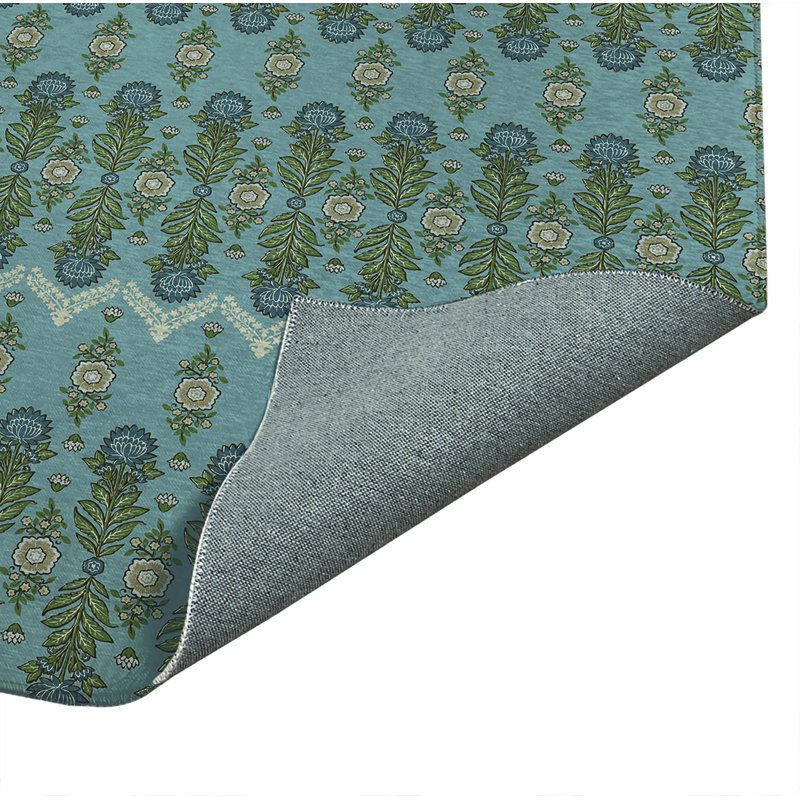 Paillasson Kalina, Bleu, L 60 po x L 84 po