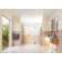 Stellar 84 in. W x 78 in. H Fully Frameless 3 Panel Inline Glass Hinged Shower Enclosure