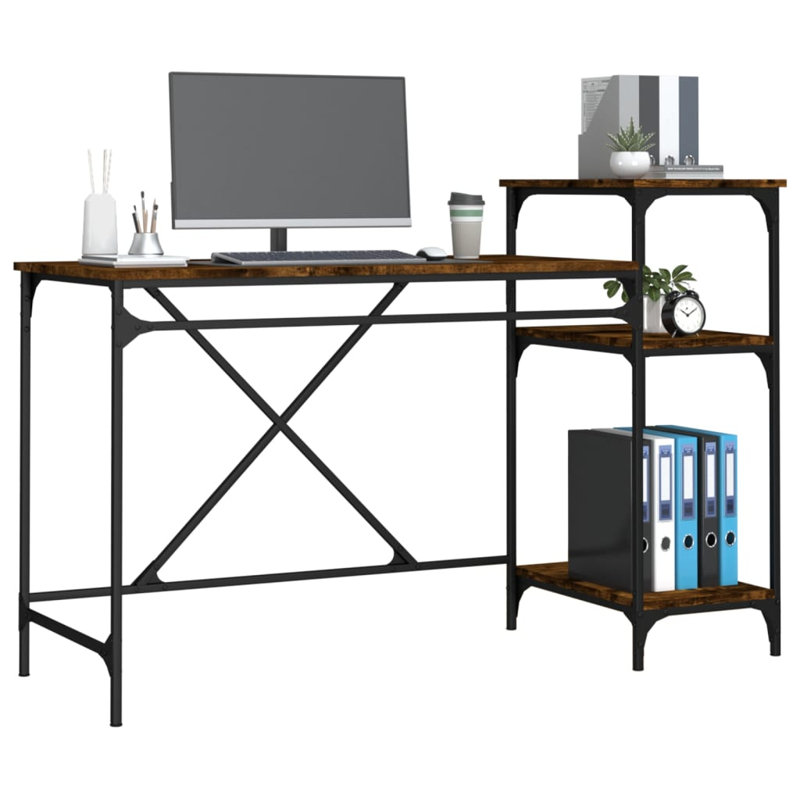 Brekke Writing Desk, Smoked Oak