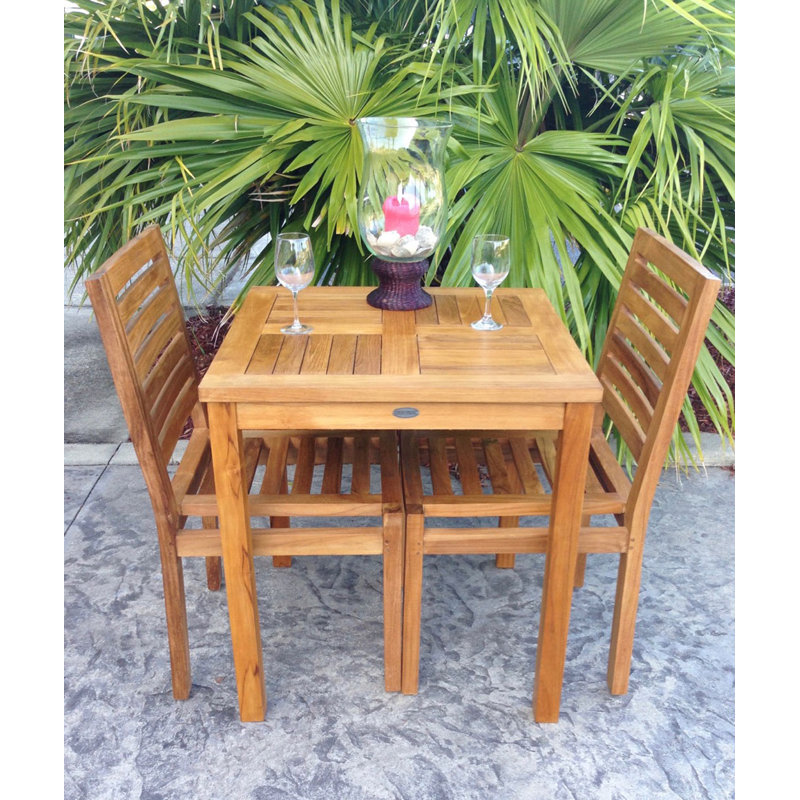 Kasandra Outdoor Teak Dining Side Chair