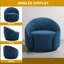 Fauteuil demi-tonneau pivotant rembourré Aunna-189368896