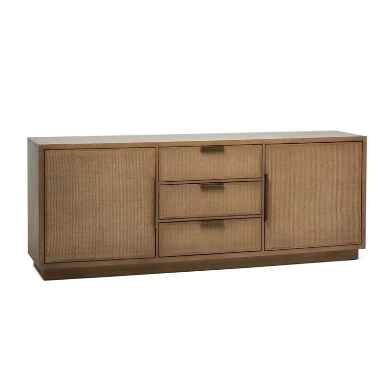 Holmes 84'' W Solid Wood Credenza, Harvest