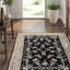 Hand-Knotted High-Quality Wine and Black Area Rug