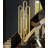 6 - Light Glam Dimmable Linear Chandelier-1047497684