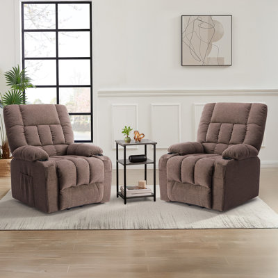 Ensemble de 2 fauteuils inclinables et releveurs Cohle