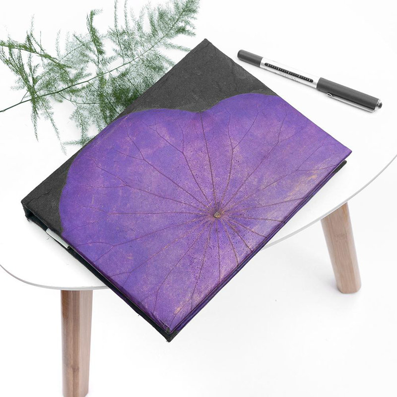Wealden A5 Lotus Notebook, Purple