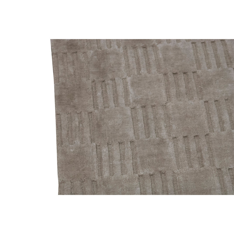 Tapis gris tissé à la main de haute qualité