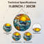 Panneau de vitrail 12 "H Sunset Waves-1570707914