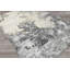 Tapis moderne 180 x 270 cm en laine, bambou et soie gris ivoire, noué à la main