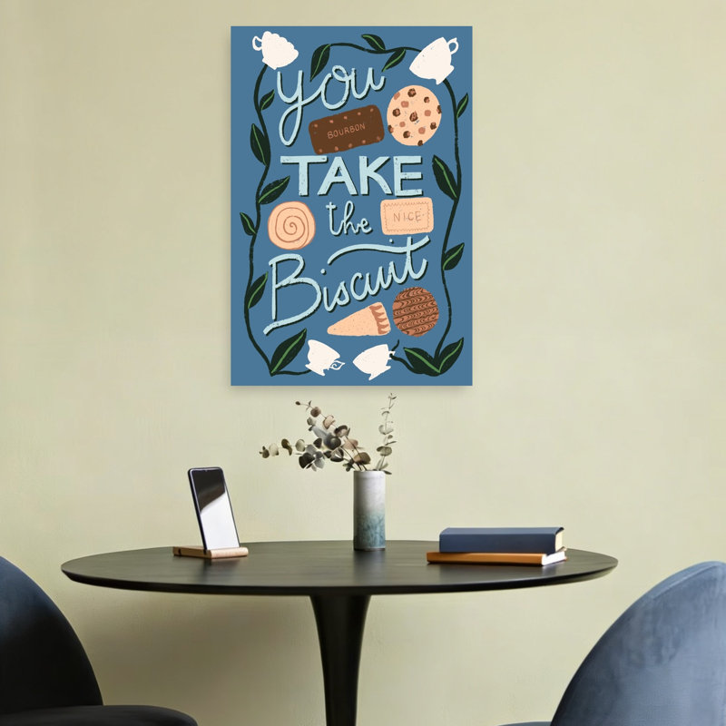 «You Take The Biscuit Playful Whimsical Abstract Landscape Nature», reproduction d'art murale, H 24 po x l 16 po