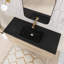Meuble-lavabo mural simple 48 po avec comptoir en quartz 48 po