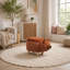 Upholstered Faux Fur Footstool