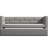 Gray Twin Daybed With Trundle, Upholstered Padded Back, Strong Frame For Bedroom In Solid Back