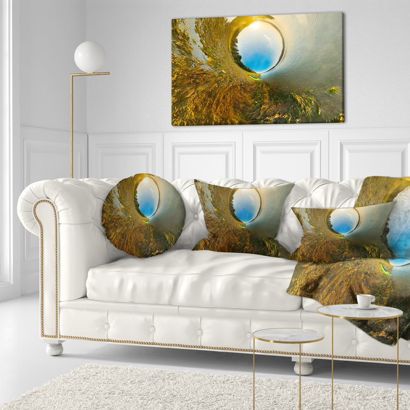 Landscape Reversible Throw Pillow
