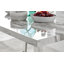 Kylooe Modern Marble Effect & Silver Metal Dining Table Set with 4 Upholstered Faux Leather Chairs-1678210056