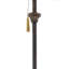 Lampe de style antique en bronze avec chaîne à pampilles Adalwen