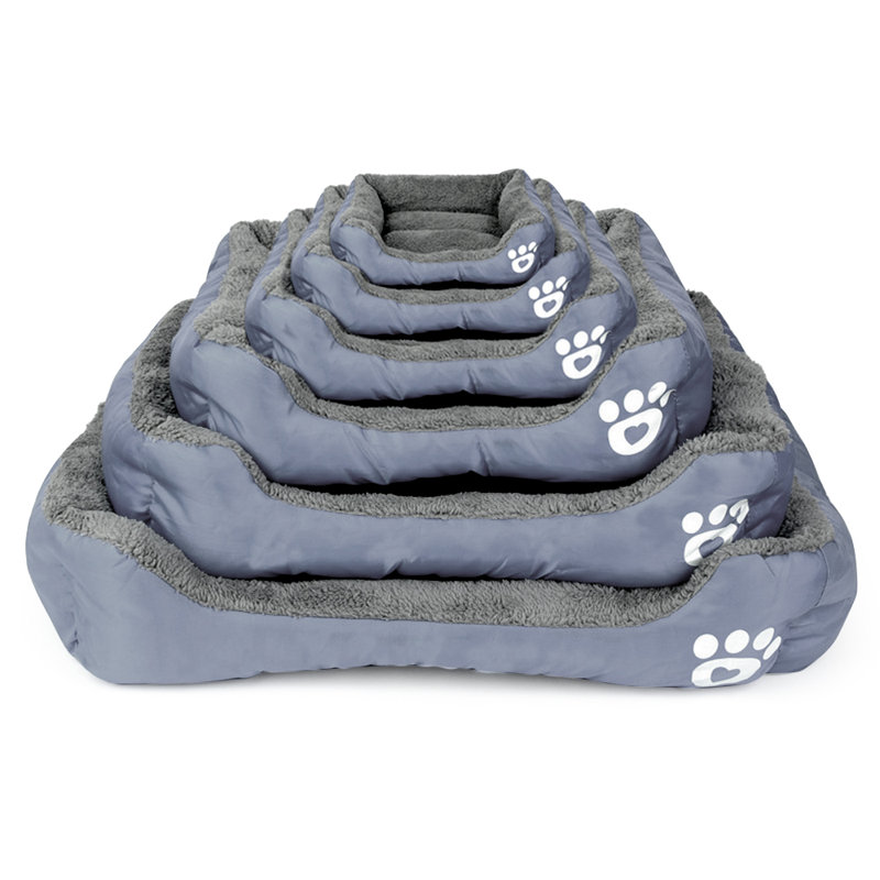 Lit pour chien Goncalves, Petit (l 22,8 po x P 17,7 po x H 3 po), gris