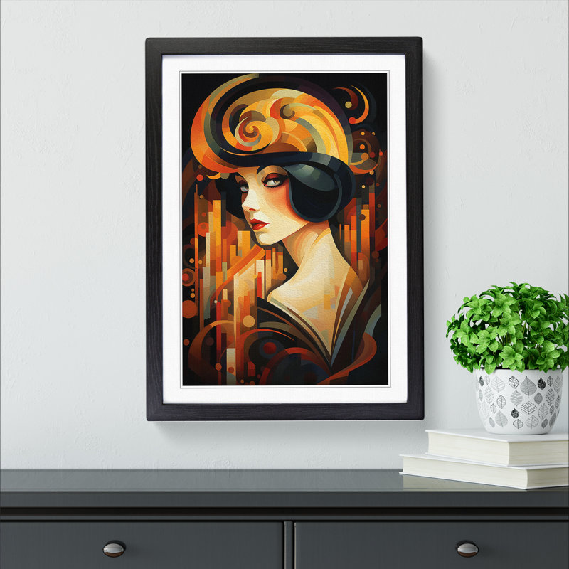 Single Picture Frame Print on Wood, Black Framed, 34cm H x 25cm W