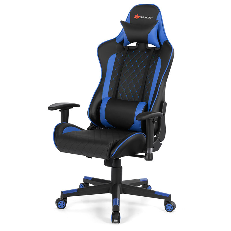 Fauteuil Goplus, Noir / bleu