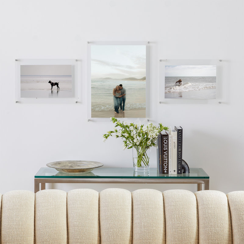 Double Panel "Triplo" Frames, 3 Pieces, Silver
