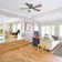 Wynd 5 - Blade Outdoor /Indoor Smart Ceiling Fan with Remote Control and LED Light Kit Included, Works With Alexa and iOS or Android App