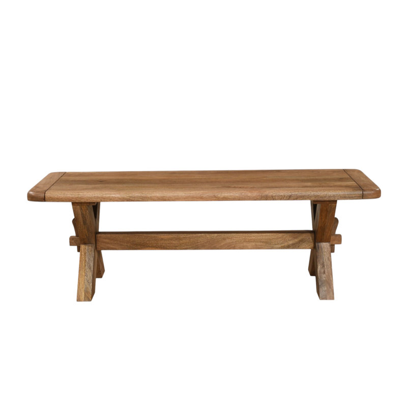 Dorchester Mango Wood Bench, 45cm H x 135cm W x 45cm D