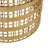 Round Gold Metal End Table Set with Tray Style Top