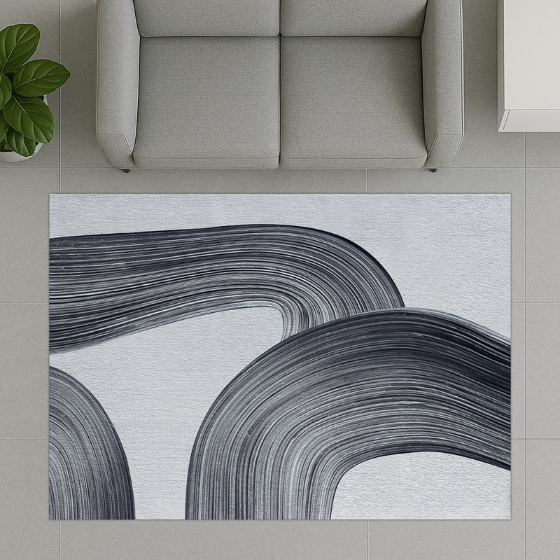 Abstract Area Rug, Rectangle 140 x 200 cm