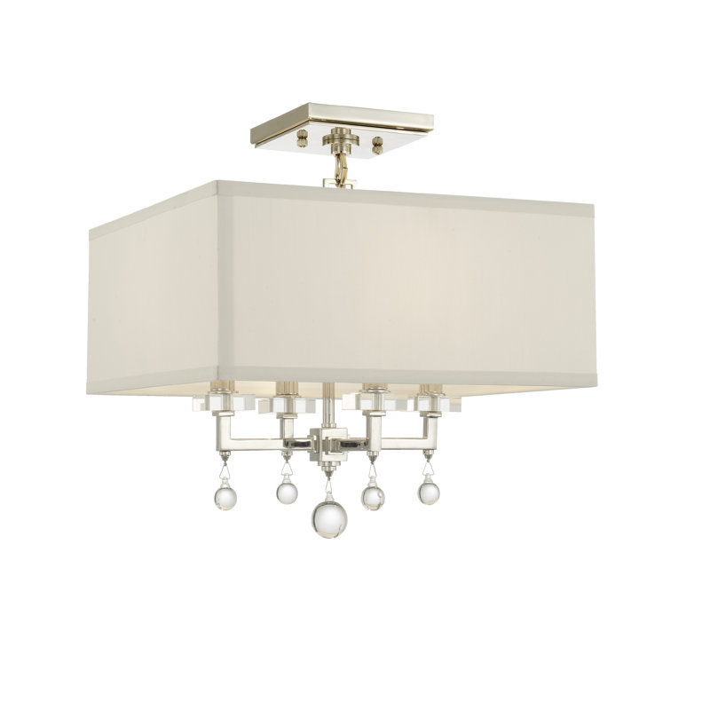 McCook Semi Flush Mount, Nickel