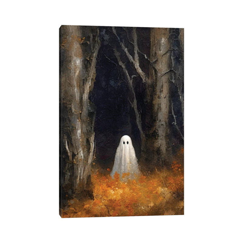 Ghostly Woods - reproduction d'art mural - toile tendue, 12 po x 8 po, Toile tendue avec châssis, Sans cadre
