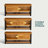Trapeze Modern Industrial Coffee Table - Teak Brown Finish Table with Iron Legs, Open Shelf & Slatted Storage Door-1452803418