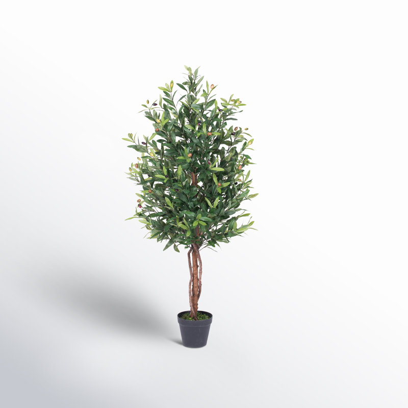Faux Tree in Pot, 50" H x 30" W x 30" D